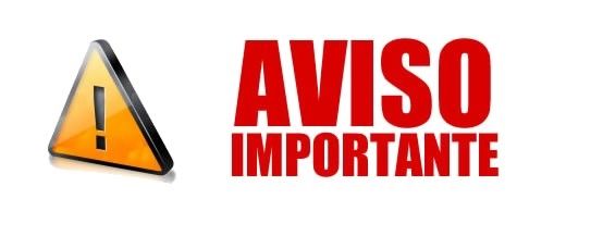 aviso importante