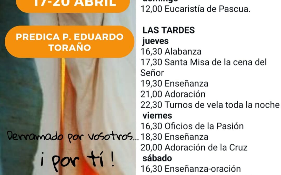 PASCUA-MADRID. 17-20 ABRIL 2025