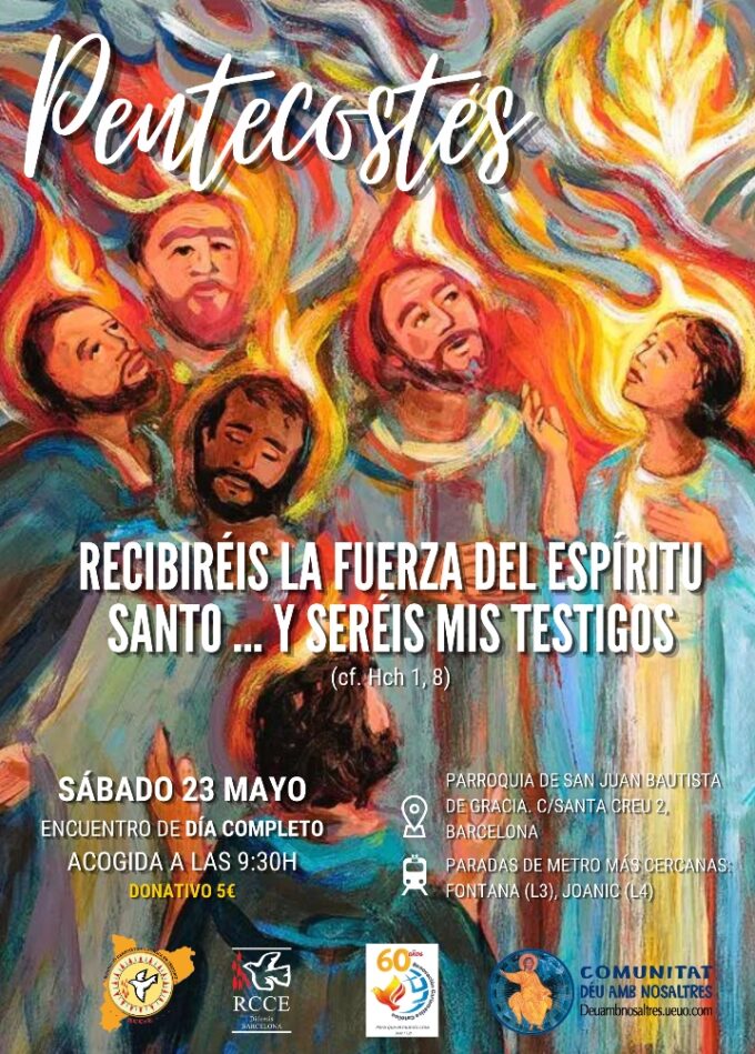 Pentecostés conjunto RCCE y RCCeE-Barcelona. 23 mayo 2026