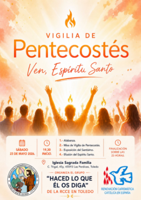Vigilia de Pentecostés-Toledo. 23 de mayo 2026