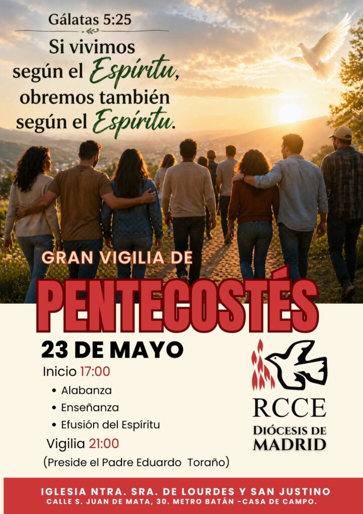 Vigilia de Pentecostés-Madrid. 23 de mayo 2026
