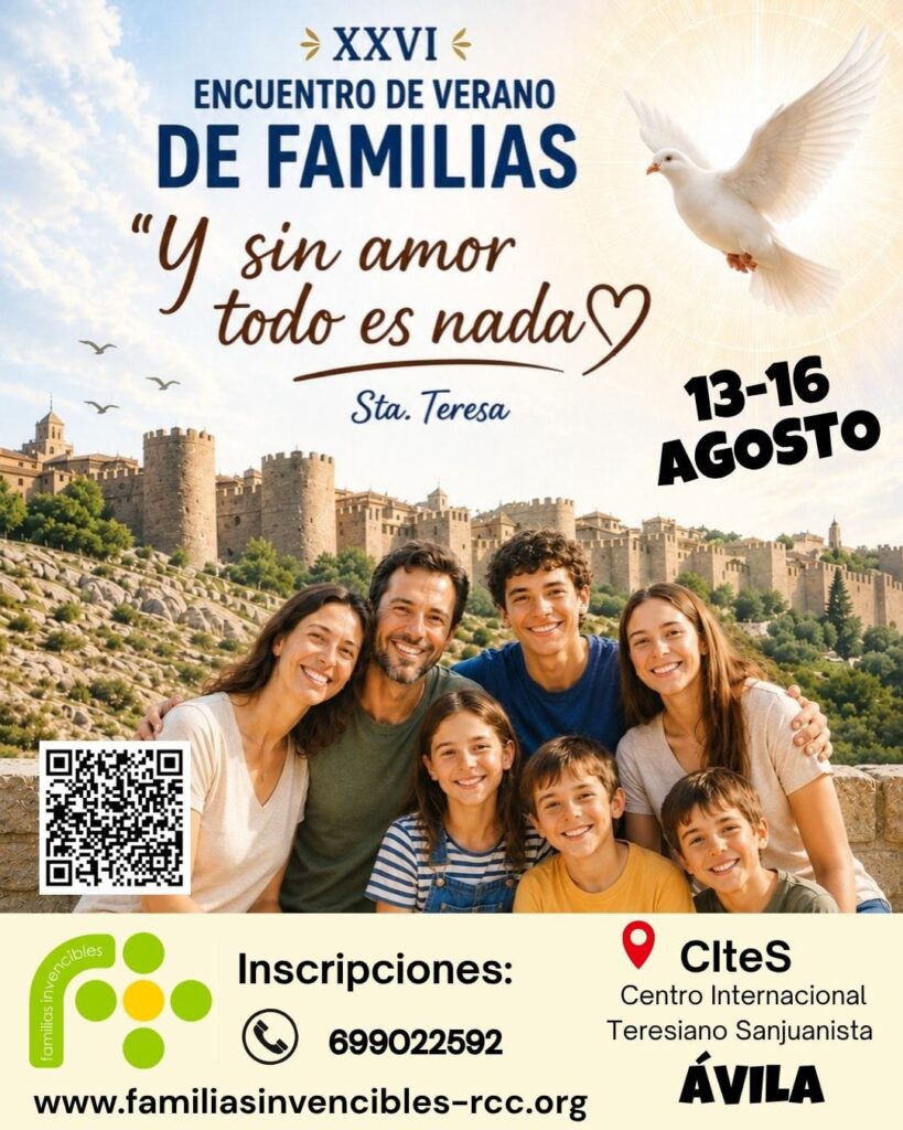 XXVI Encuentro de Verano de Familias-Ávila. 13-16 de agosto 2026