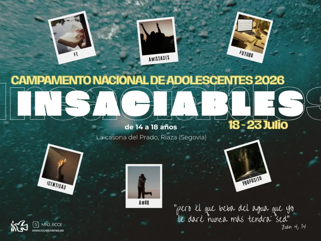 Campamento Nacional de Adolescentes-Segovia. 18-23 de julio 2026