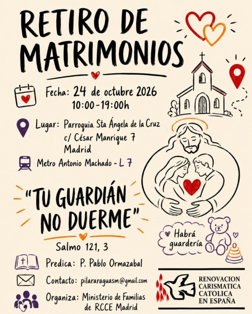 Retiro de parejas-Madrid. 24 de octubre 2026