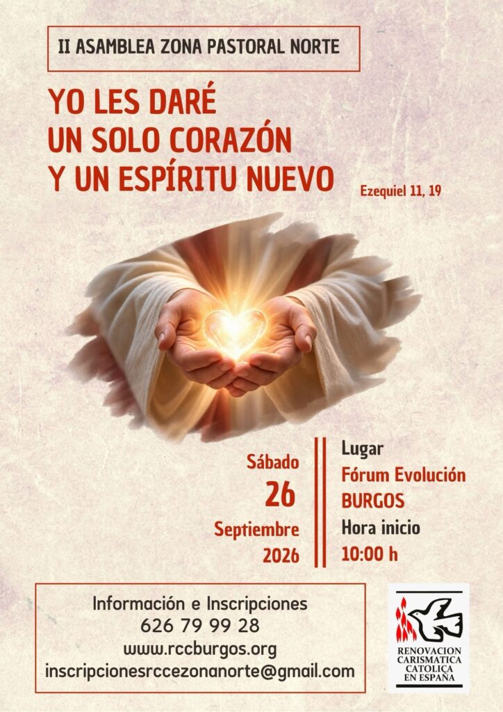 Asamblea de Zona Pastoral Norte-Burgos. 26 de septiembre 2026