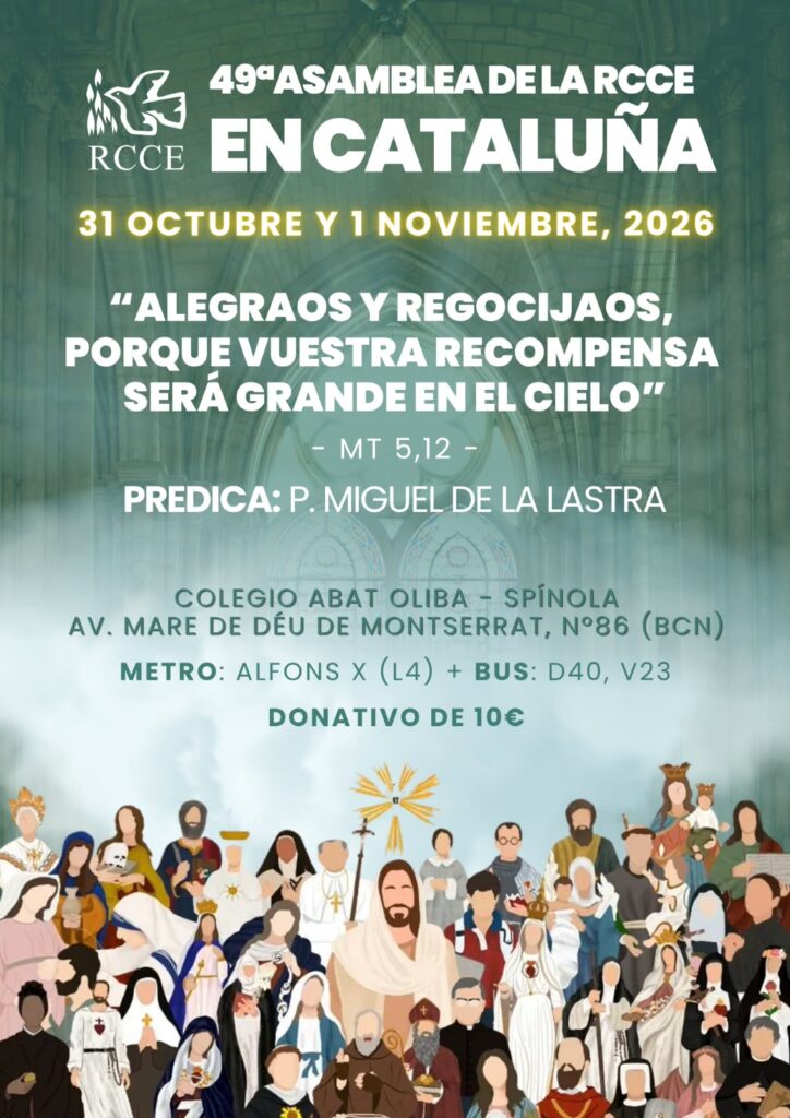Asamblea de la RCCE en Cataluña-Barcelona. 31 de octubre y 1 de noviembre 2026